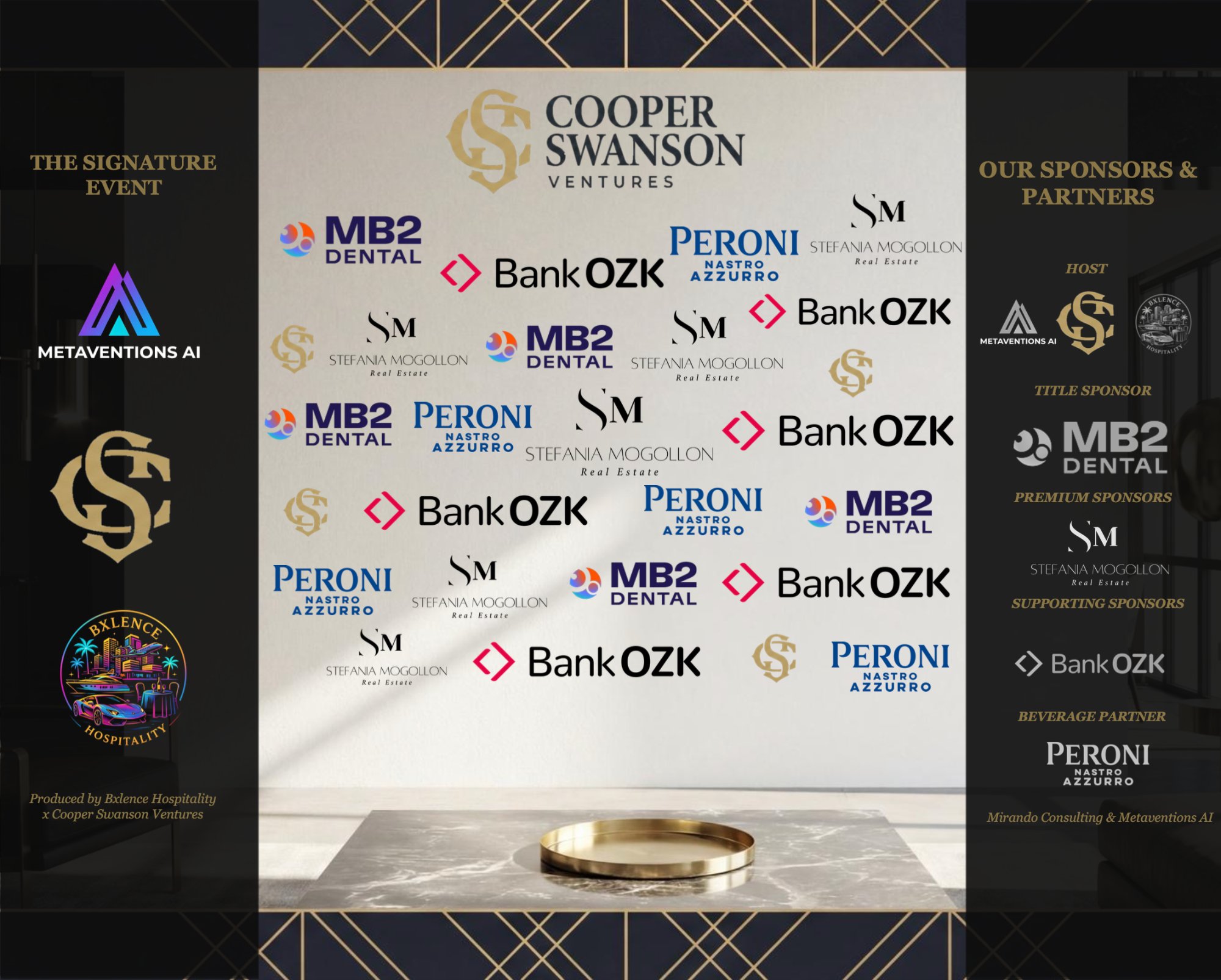 Cooper Swanson Ventures — Event Backdrop